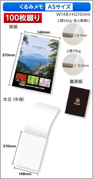 商品の最終決定 | 激安メモ帳のオリジナル印刷、オリジナル